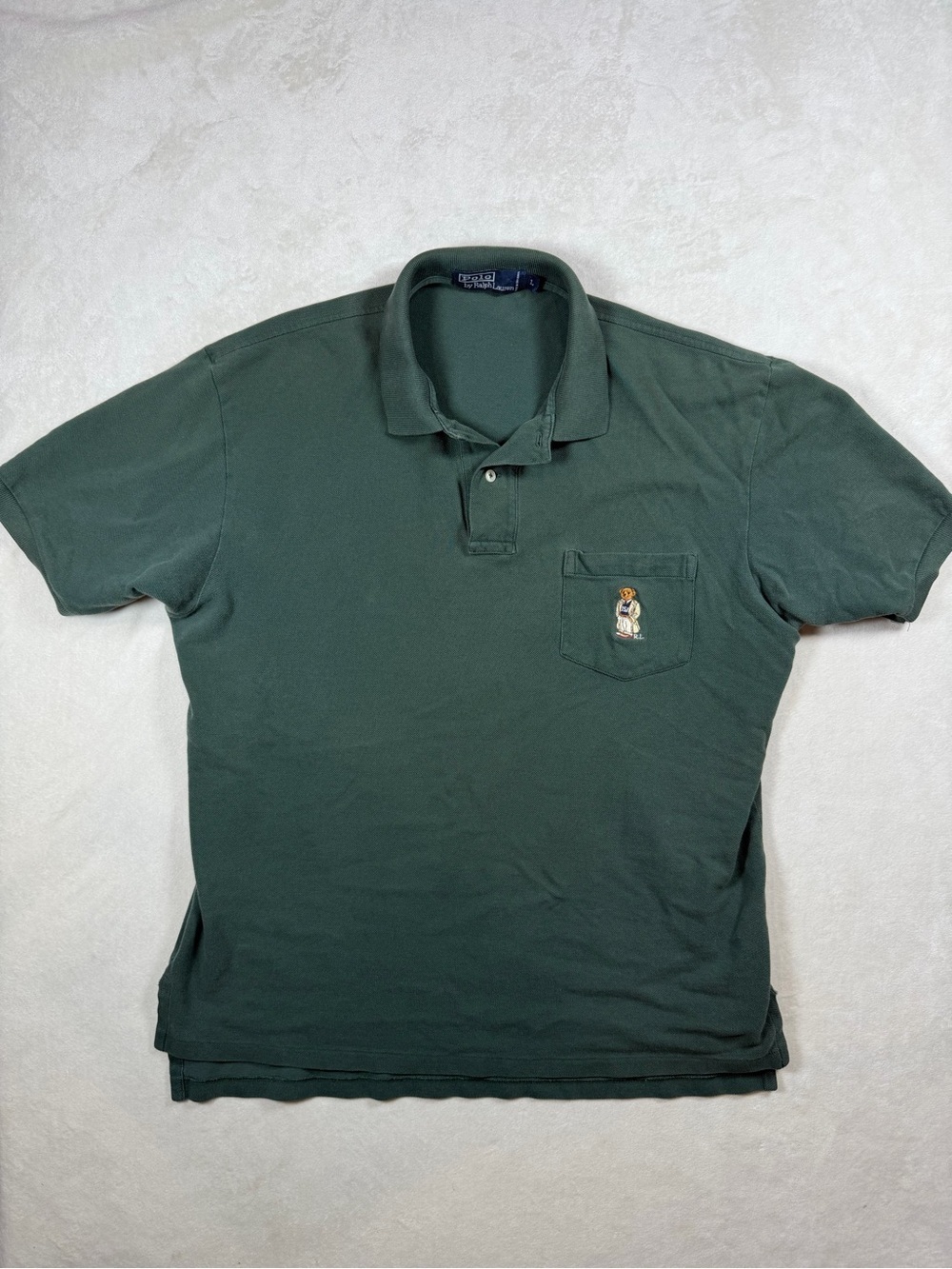 Polo Ralph Lauren Polo Bear Embroidered Dark Green Polo Embroidered Bear Pocket